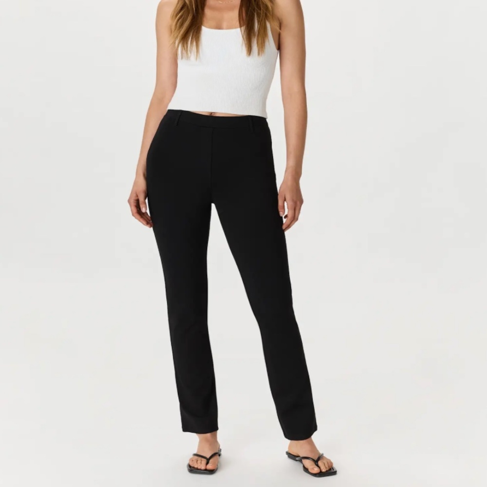 NWT Quince Ultra-Stretch Ponte Straight Leg Pant Regular Black XS - Picture 1 of 9